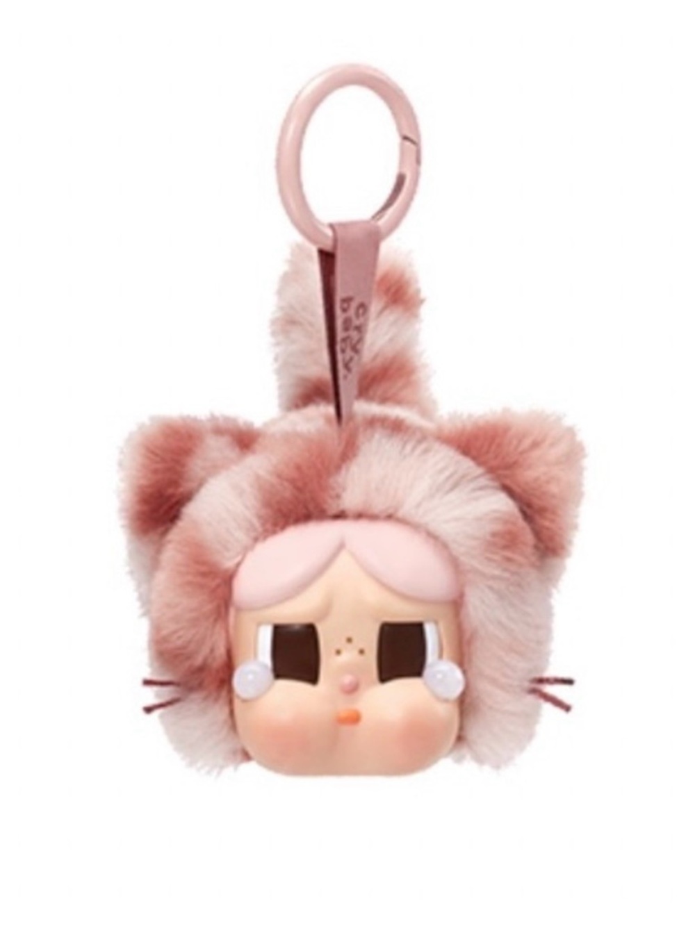 POPMART CRYBABY Wild but Cutie Pink Keychain.